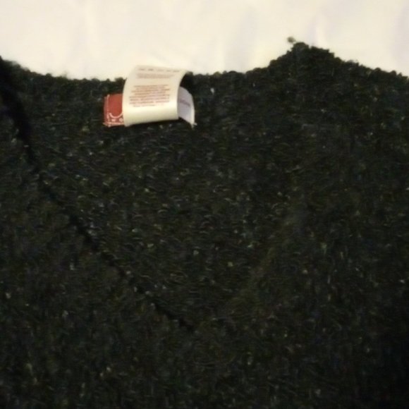 JM Collection Black V-neck Modern Sweater size 1X - Picture 4 of 10